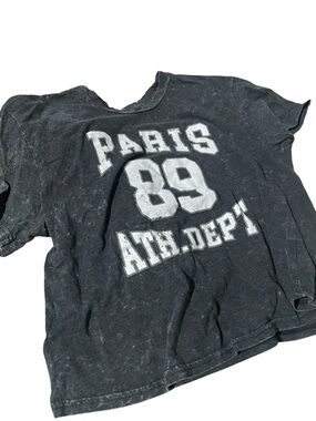 Rebellious one. Ladies size large  'Paris 89' Athletic Graphic Tee